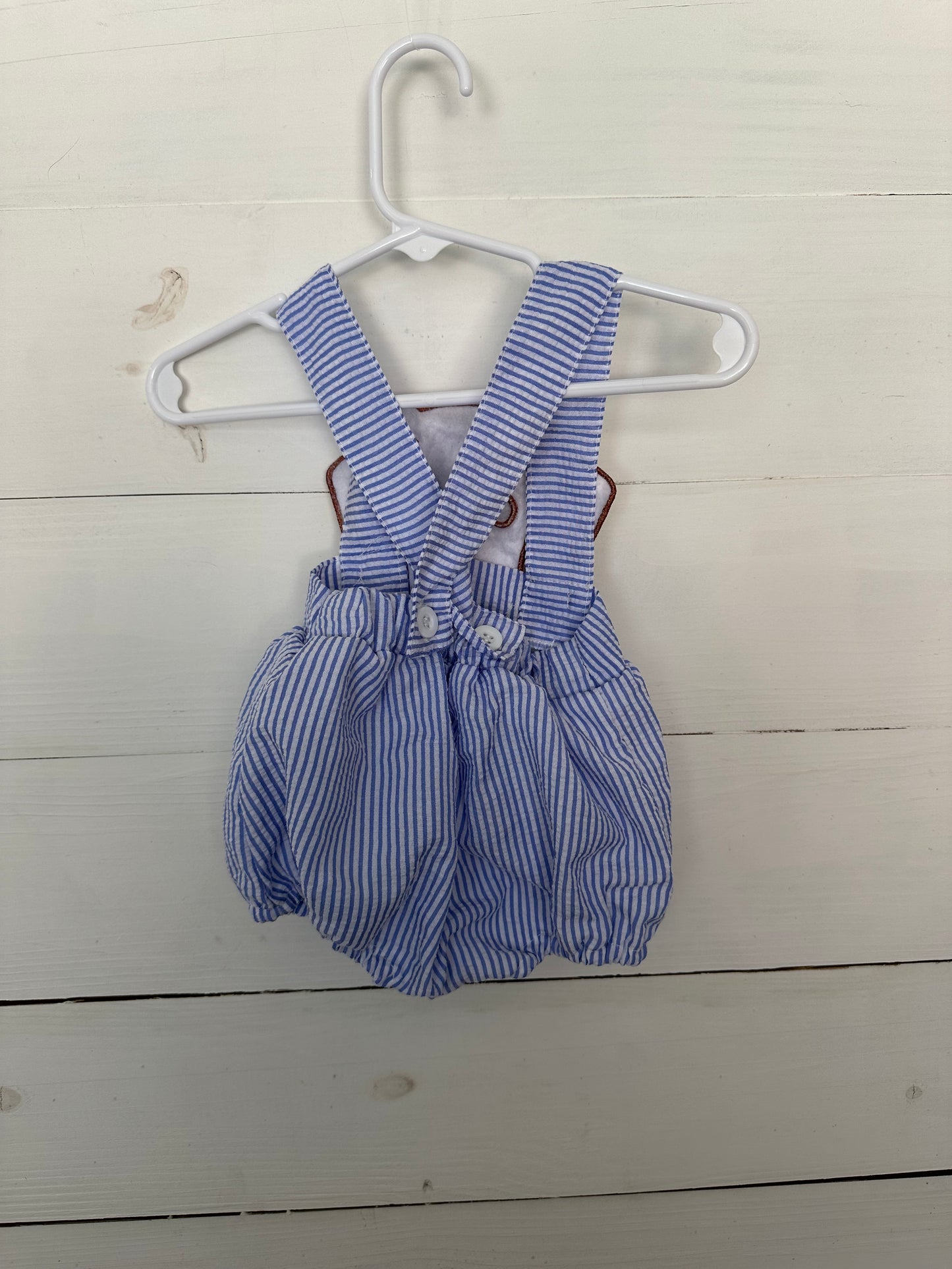 Seer Sucker and Puppy Dog Sunsuit