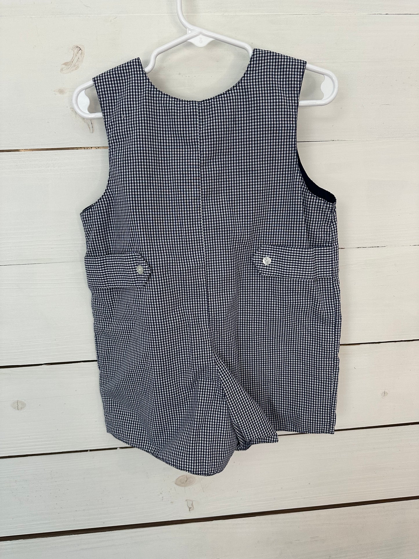 24M - Sir Jon Navy Blue Gingham Jon Jon