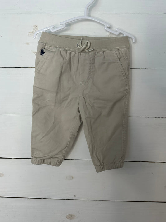 6m - Ralph Lauren Chacki Chino Pants - Pull On - Elastic Waist and elastic around ankle -