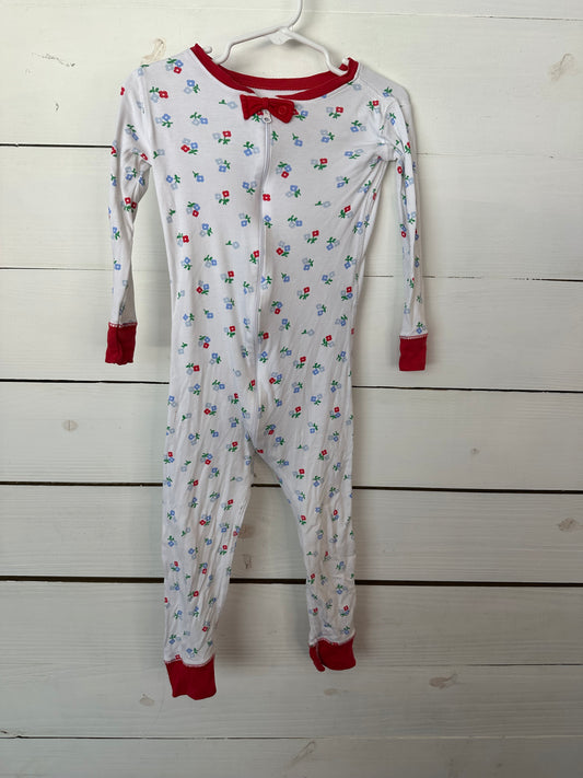 3T - TBBC Blues & Red Flower Jammies