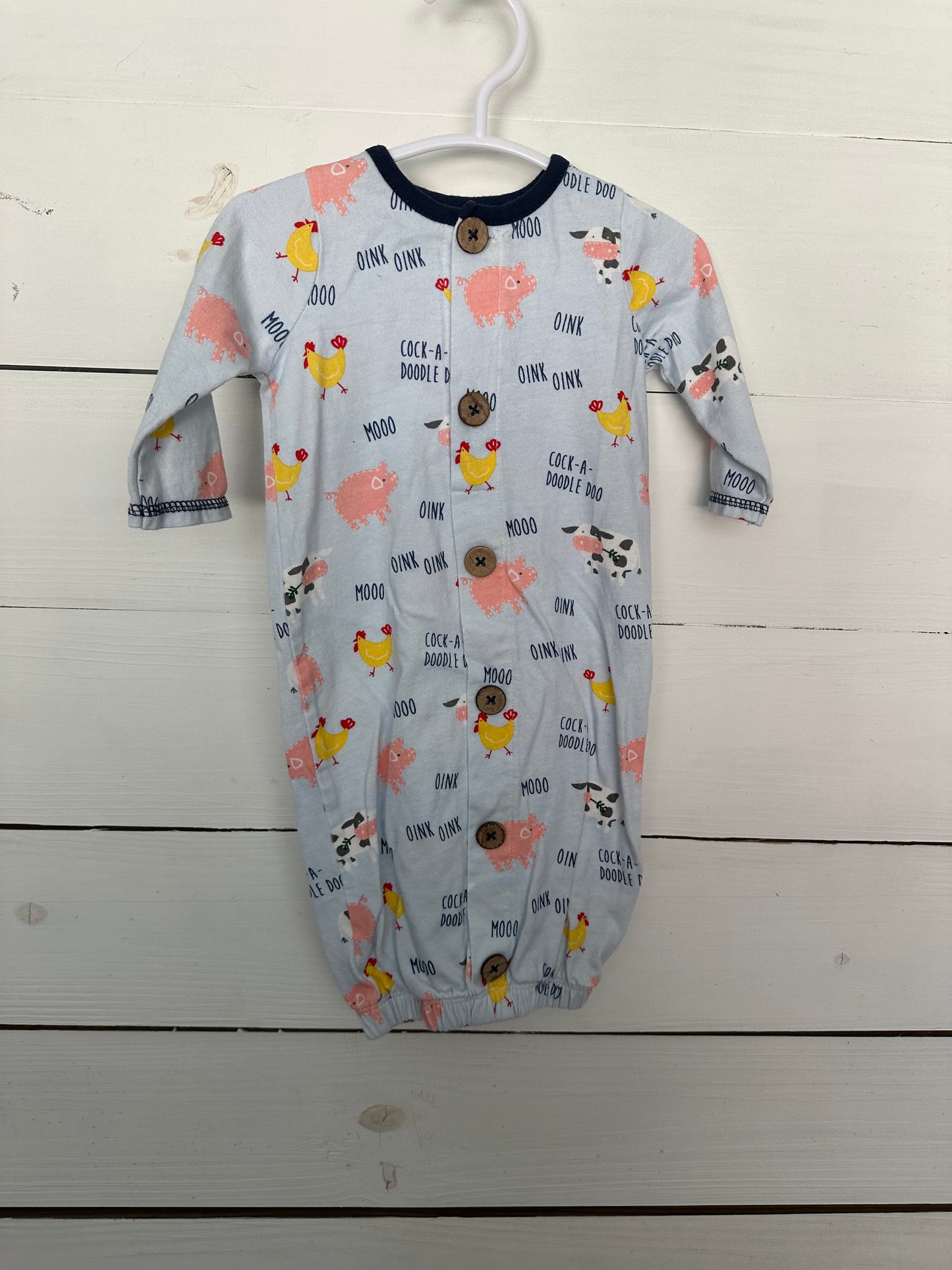 0-3M - Mud Pipe Farm Animal Gown