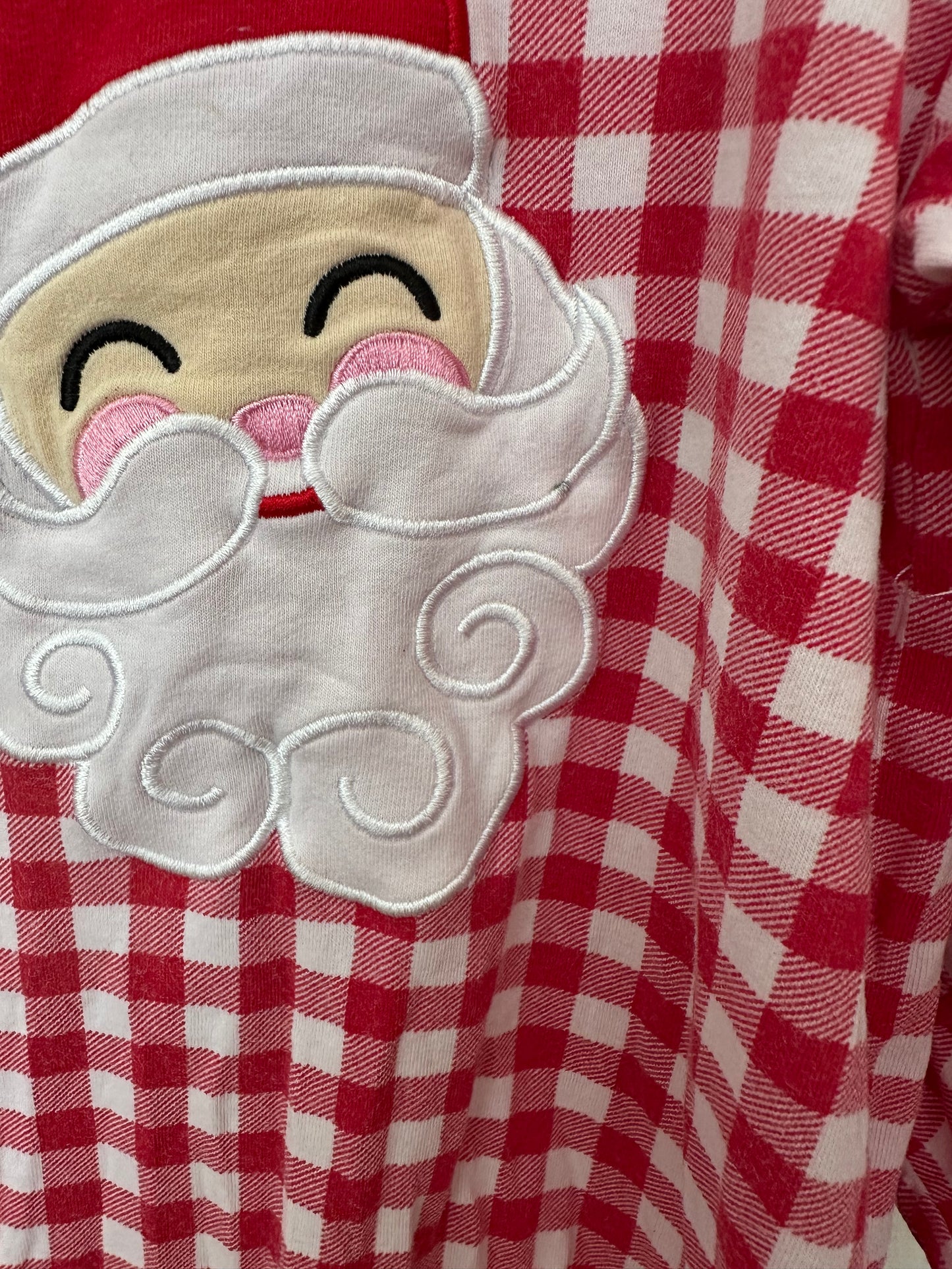 5t - Classic Whimsy - Red Gingham Santa Night Gown