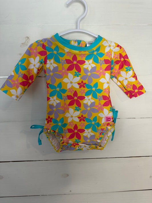 0-3M - Ruffle Butts Tropical Swim NWT
