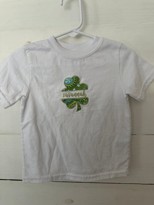 Savannah T-Shirt with Paisley 4-Leaf Clover