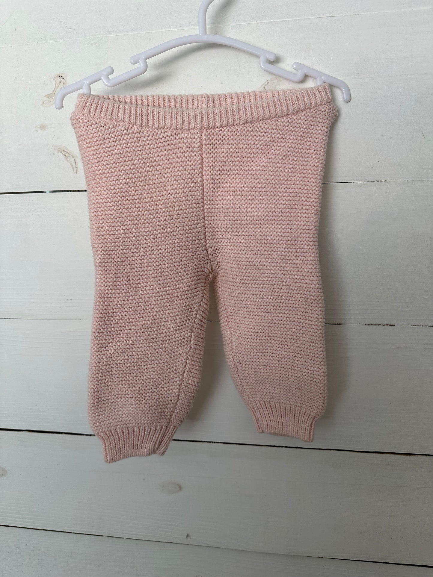 3/6 - Pink Knit Pants and Matching Hat - Baby Gap