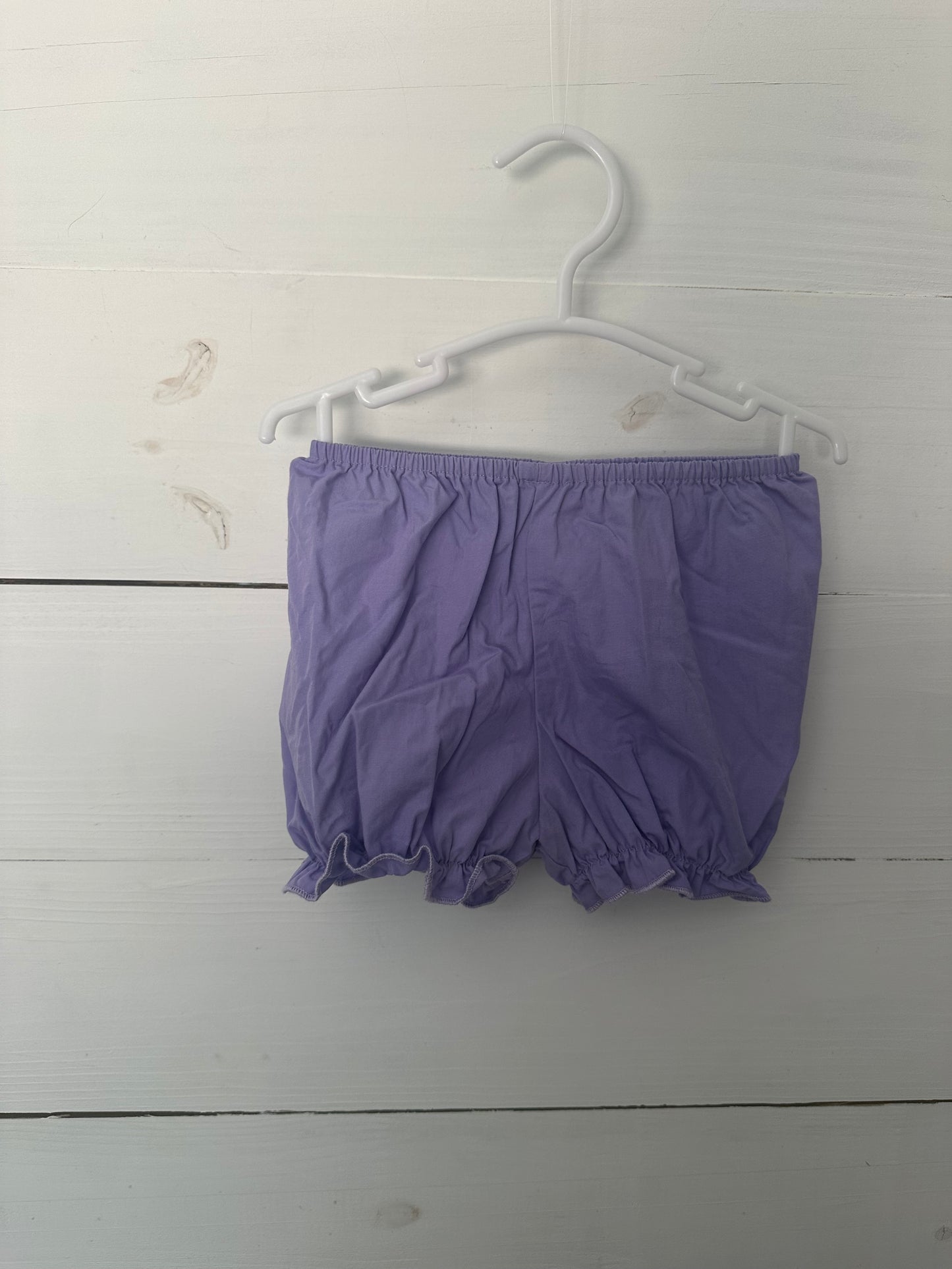 12M - Fantaisie Kids Purple & Pink Detailed Smocked Bloomer Set