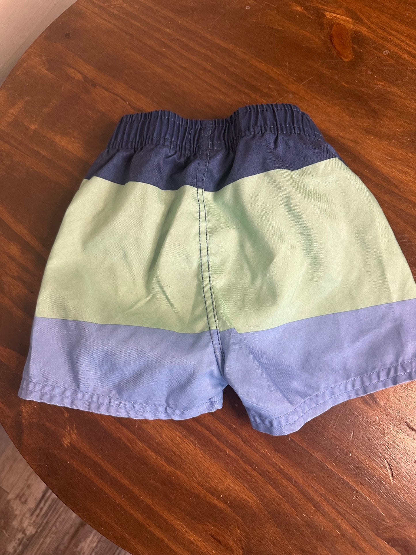 18-24M - Rugged Butts Blue Color Block Swim Trunks