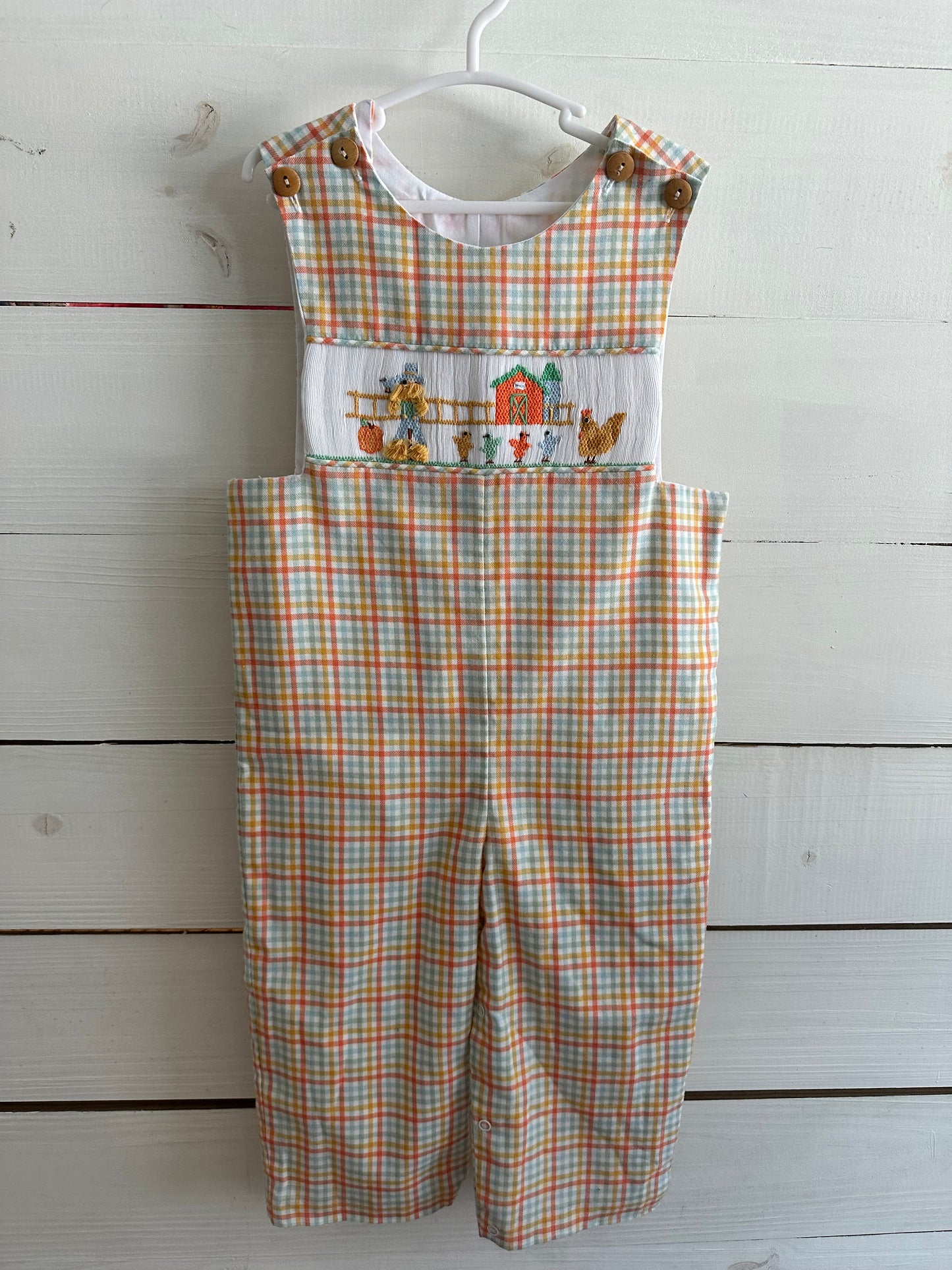2T - Shrimp & Grits Fall Farm Overalls