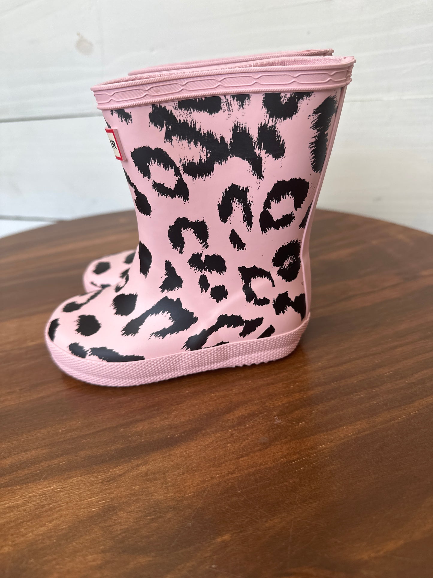 7 - Hunter Boots - Pink Leopard BRAND NEW