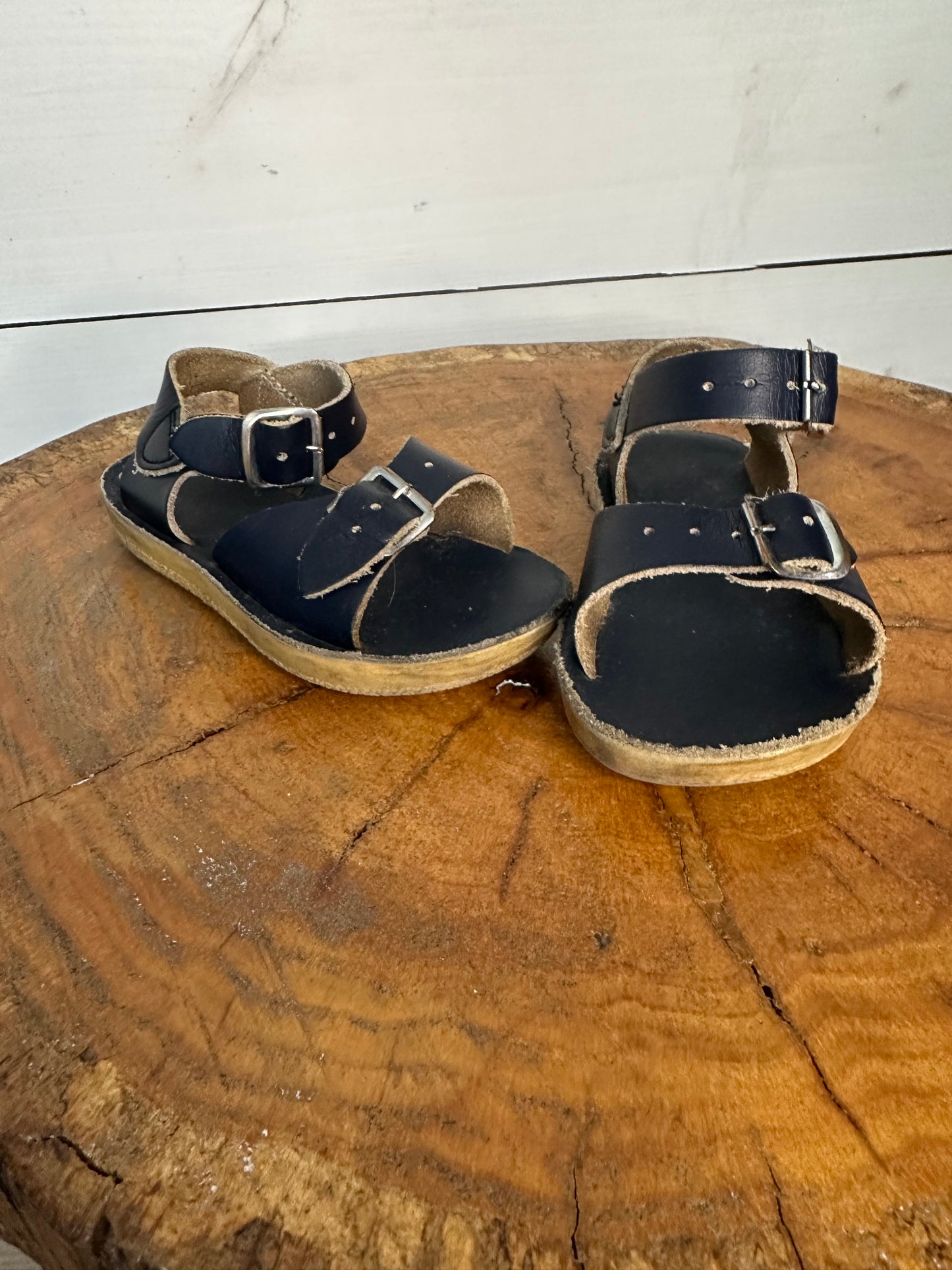 5- Sun-San Surfer Navy Blue Lether Sandal