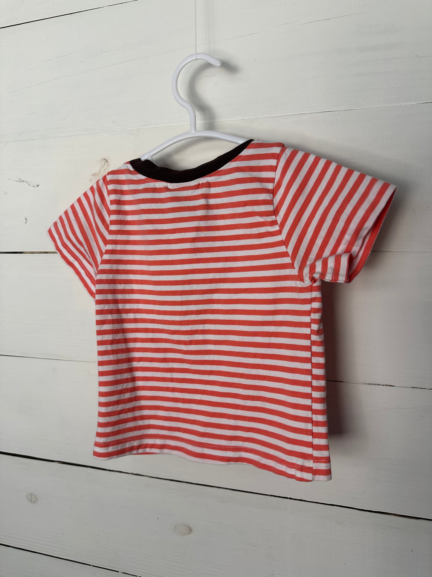 12M - MK Designs Smocked Moana Striped T-shirt