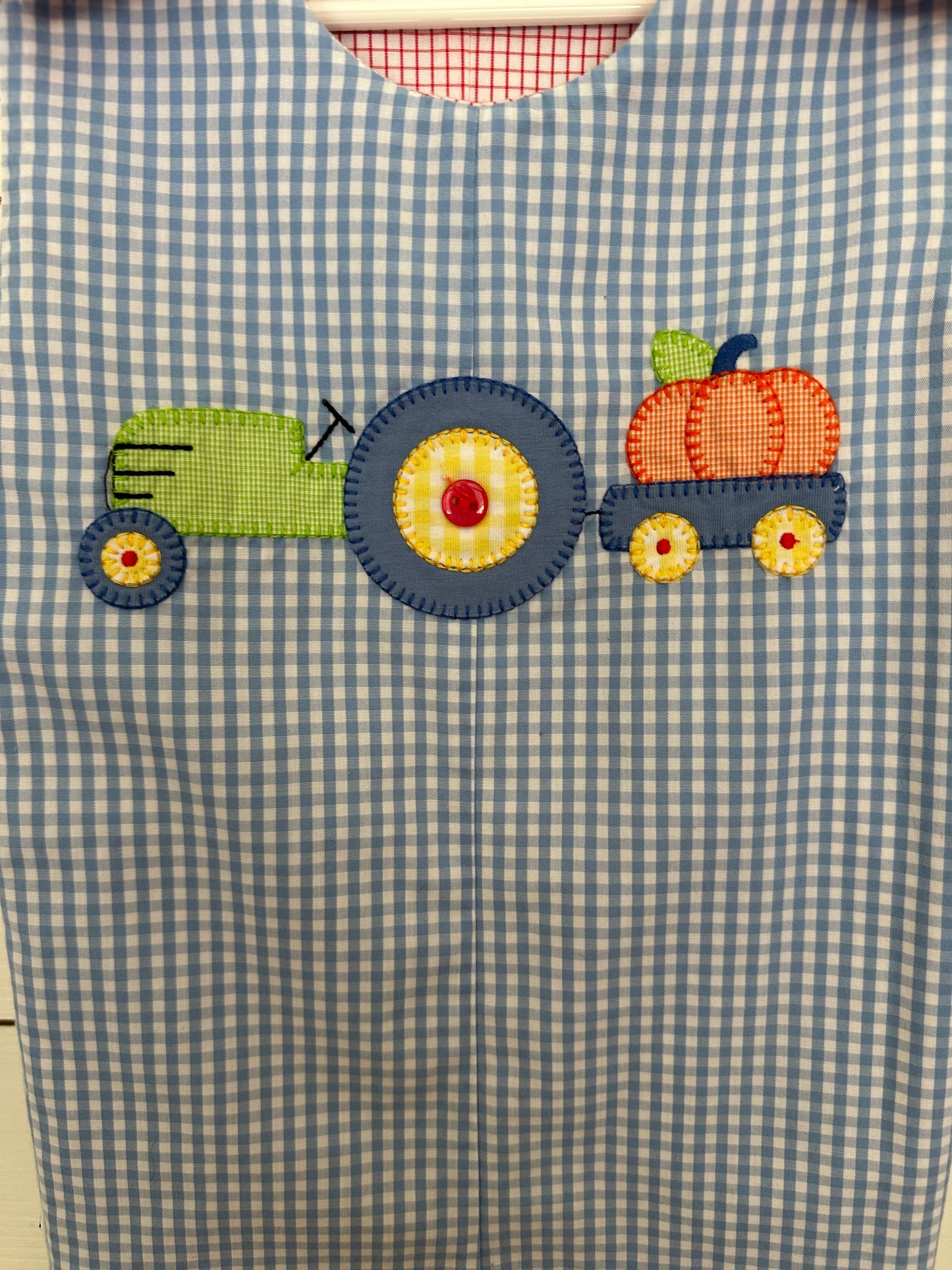 2T- Stitchy Fish Reversible Longalls - Santa and Fall Tractor