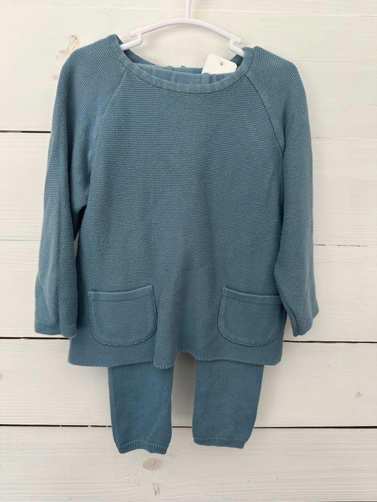 4T - Feltman Brothers Blue Knit Sweater and Pants