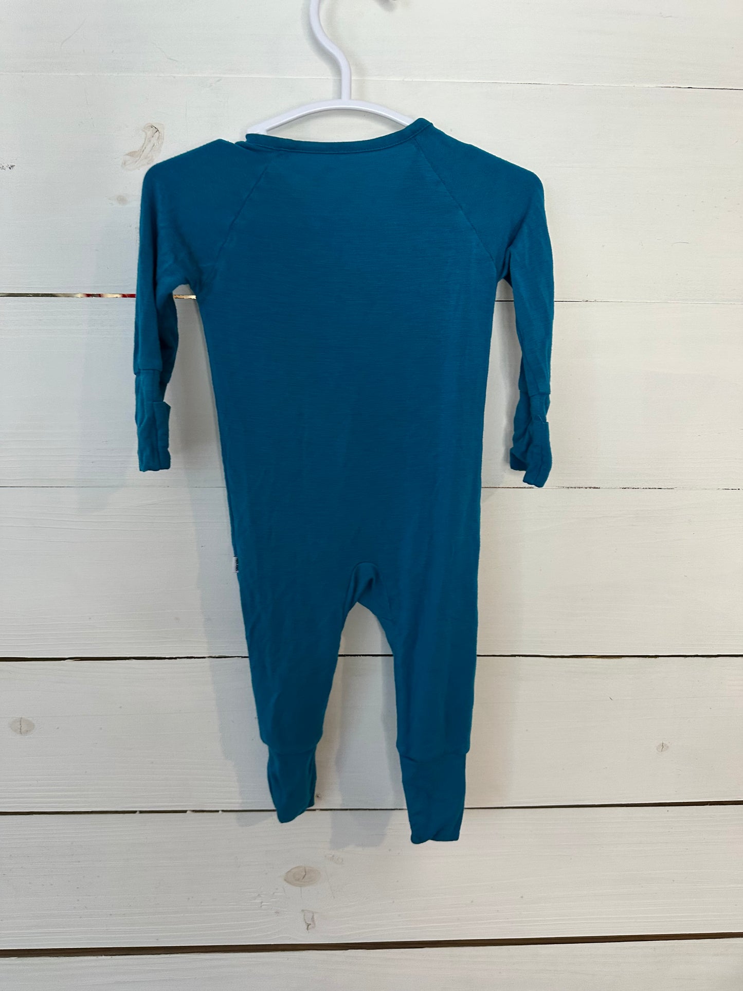 NB - Little Sleepies Teal Footie