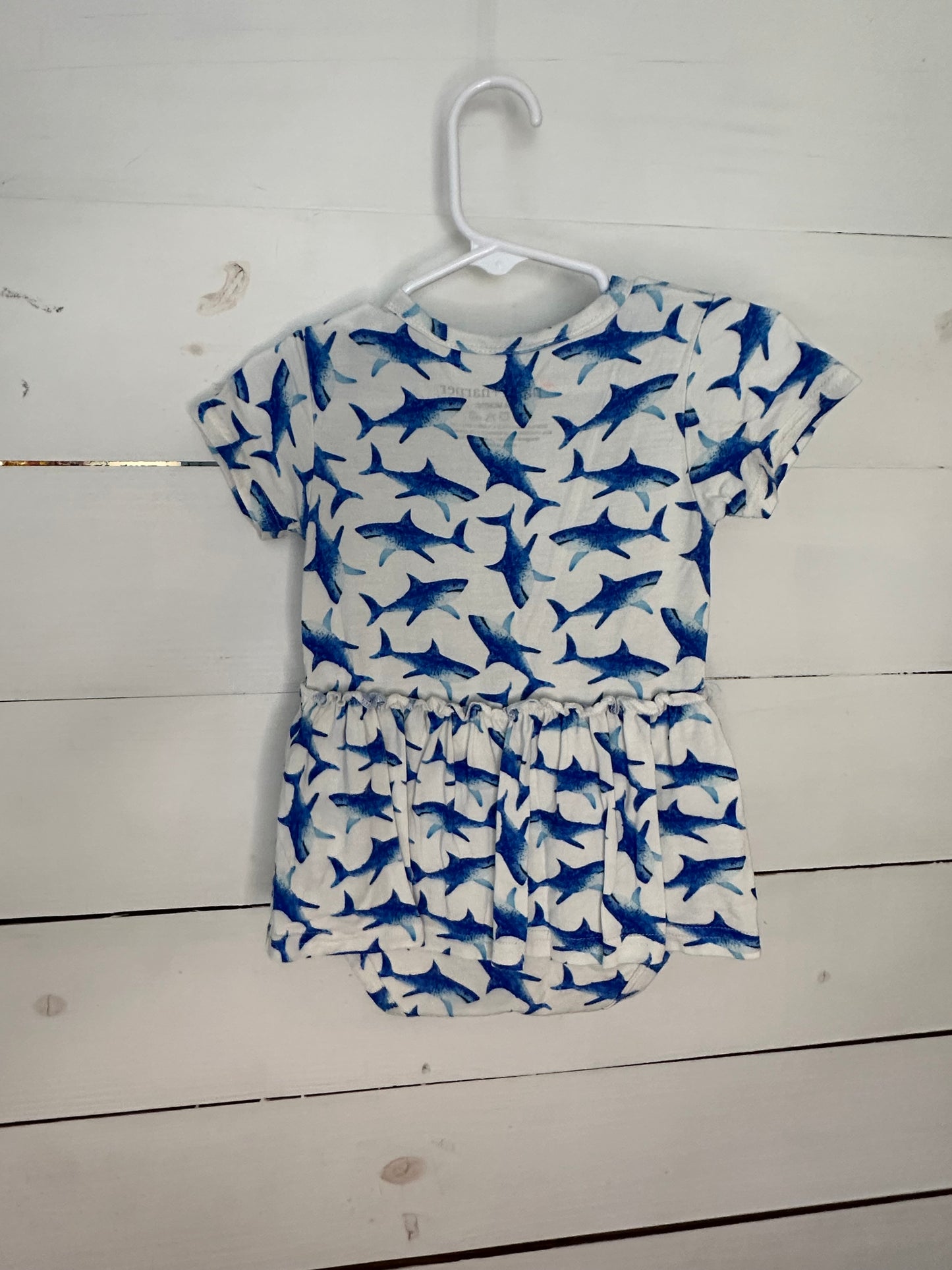 18-24M - Piper + Harper Shark Twirl Bodysuit