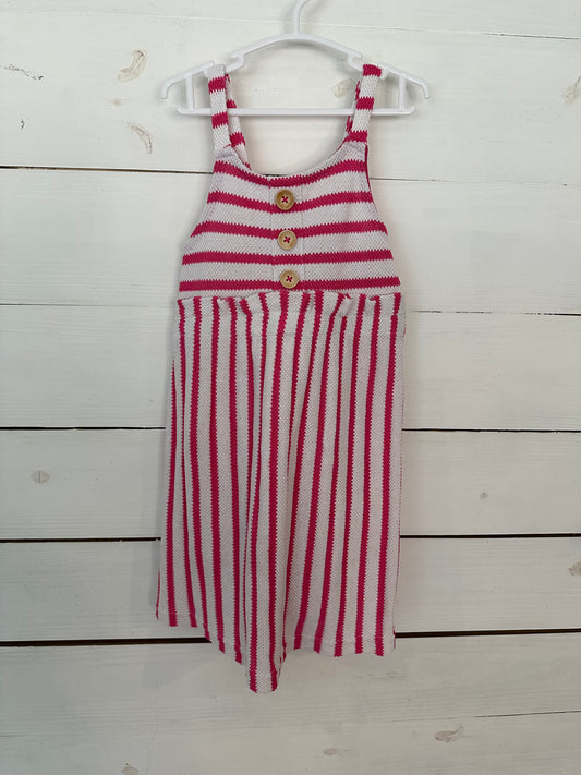 4T - Pink Striped Dress - Vince Camuto