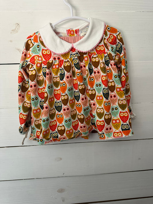 18M - The Oaks Apparell Owl Diaper Cover Set