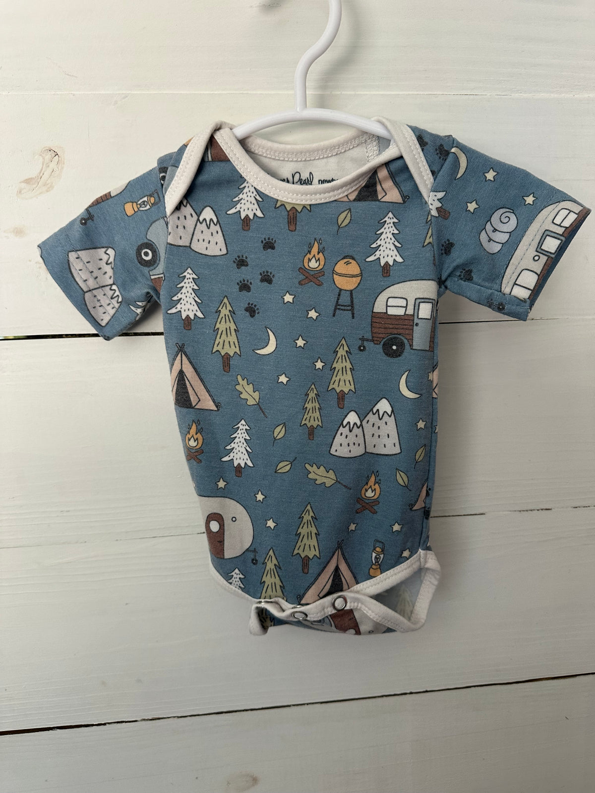 NB Caden Lane Camping Onesie