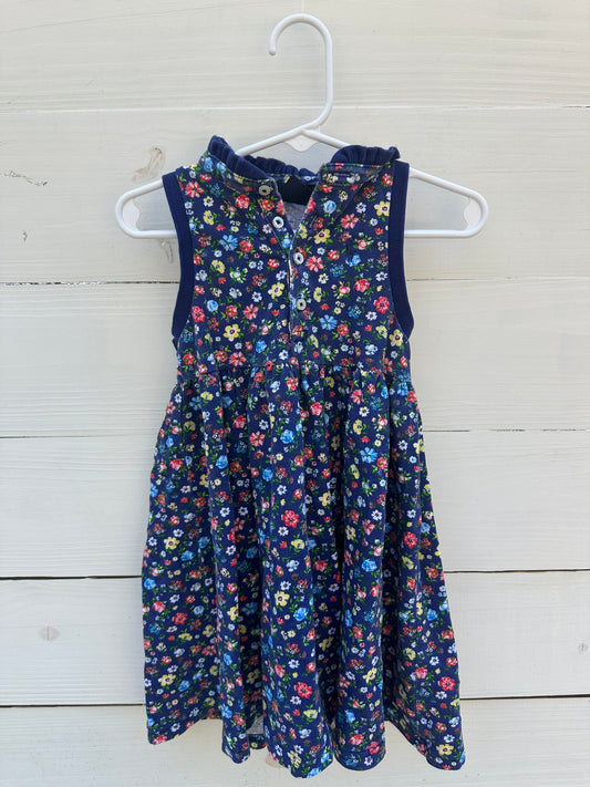 3T - Ralph Lauren Navy Dress with Flowers