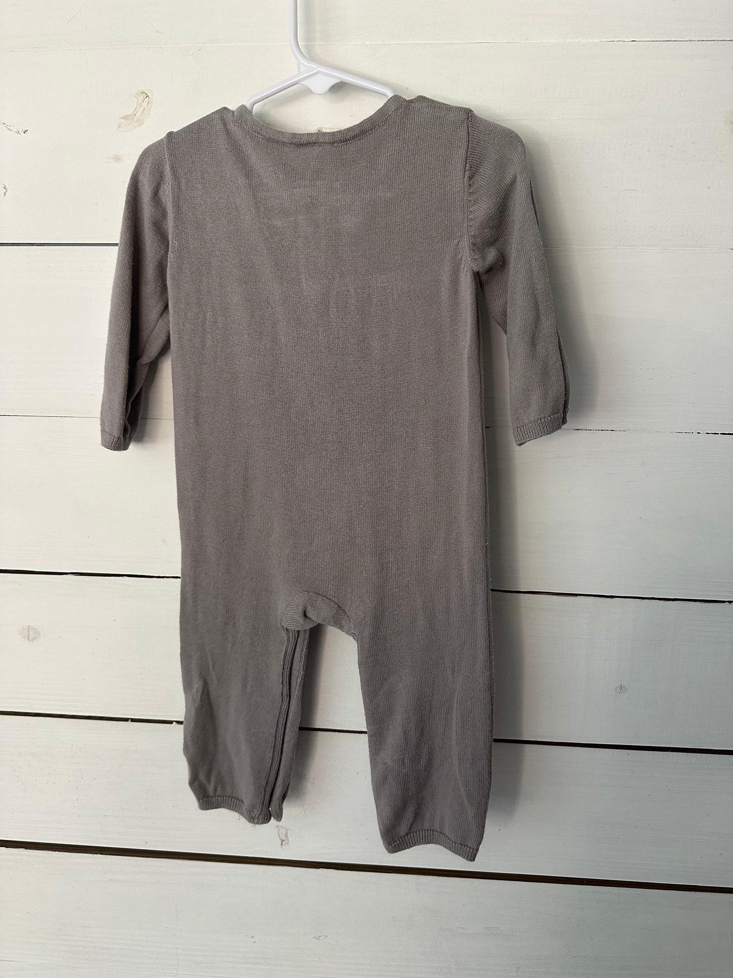 6-12M - Viverano Gray Knit Romper