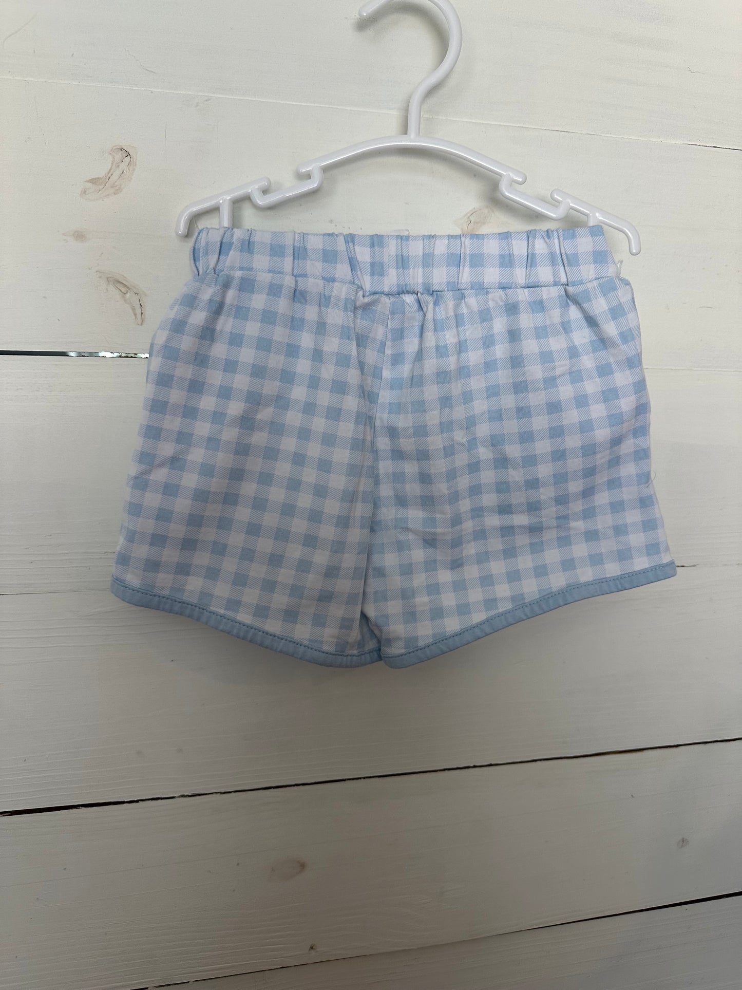 3T - Cypress Row Baby Blue Polo Shirt with Matching Gingham Shorts