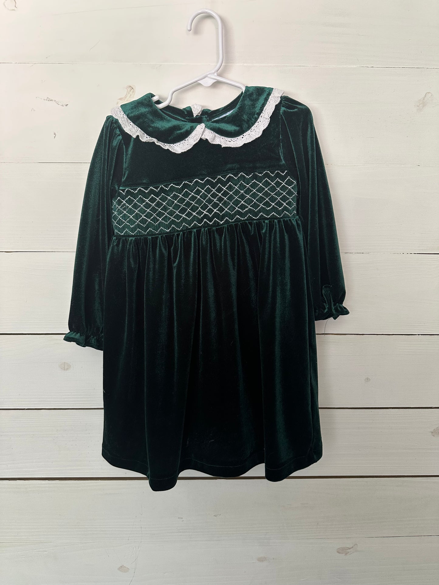 Kelsey & Flynn Green Velvet Dress