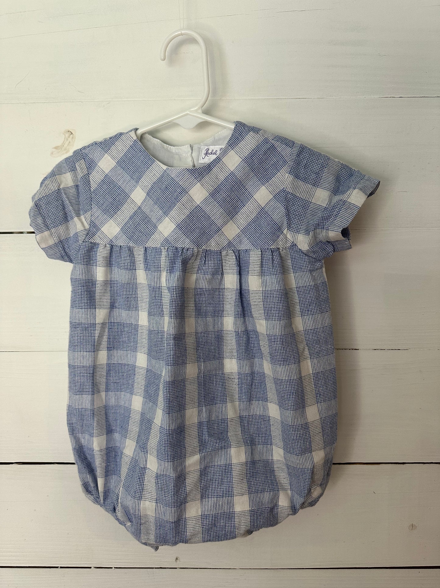 18M - Rachel Riley Blue Plaid Bubble