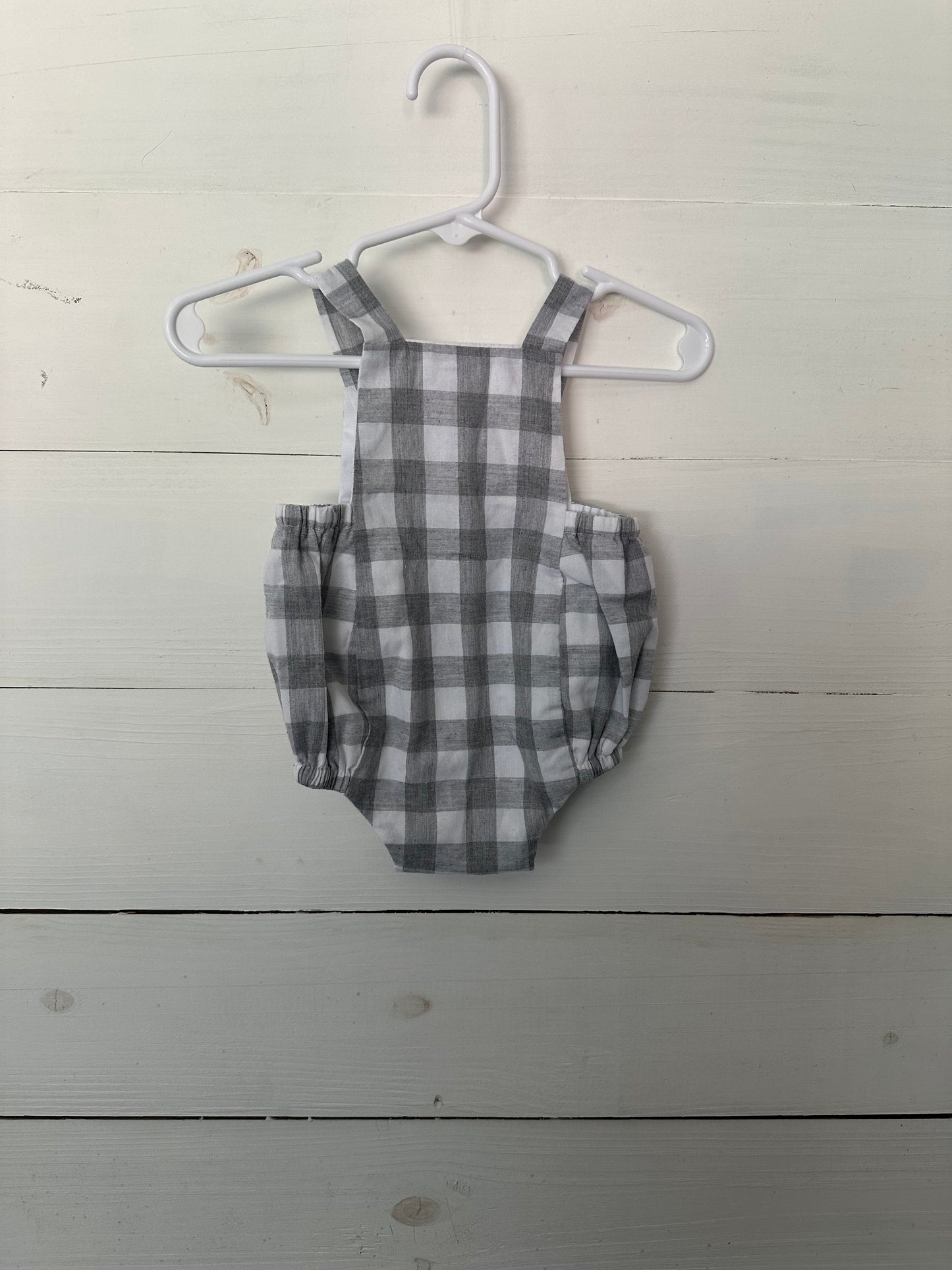Mud Pie Grey Buffalo Check Bubble