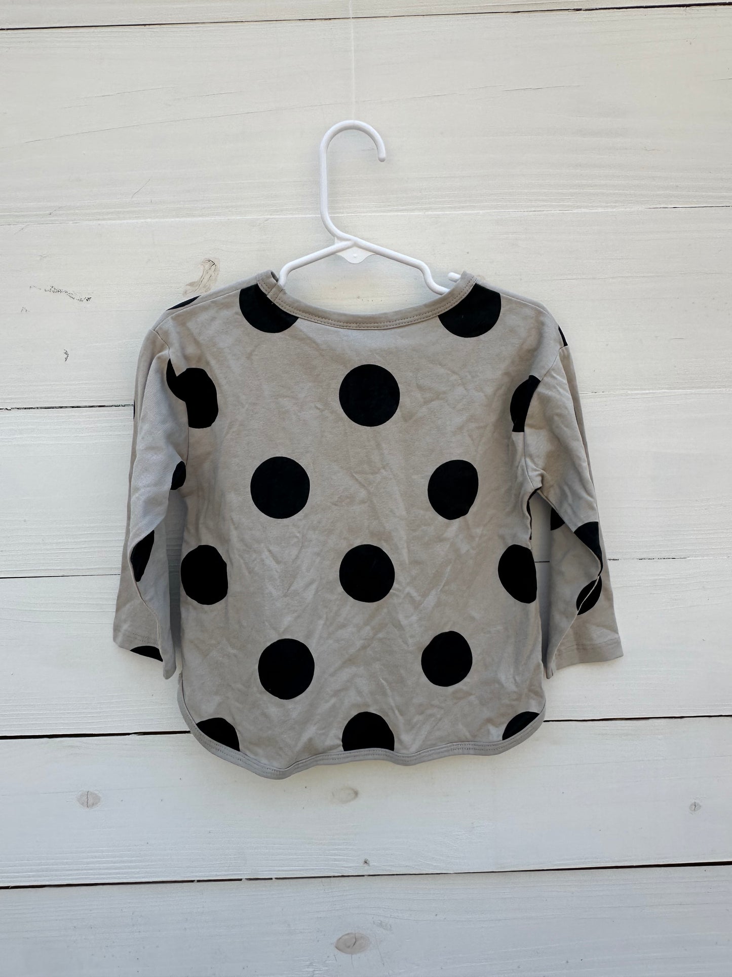 18/24M - Grey and Black Polka Dot Shirt - Zara