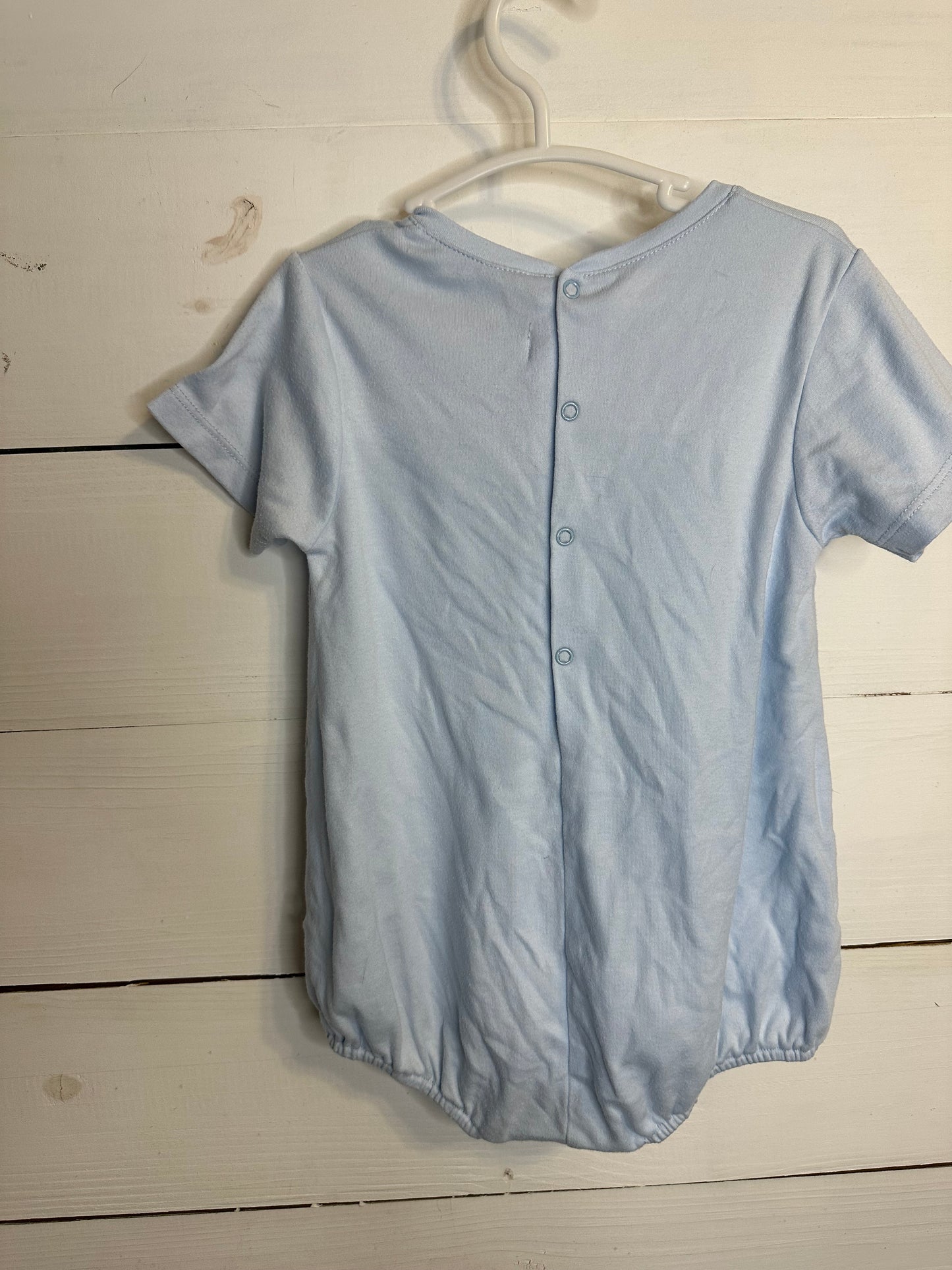 24M - Aurabug - Baby Blue Bubble with Hand Embroidered Train