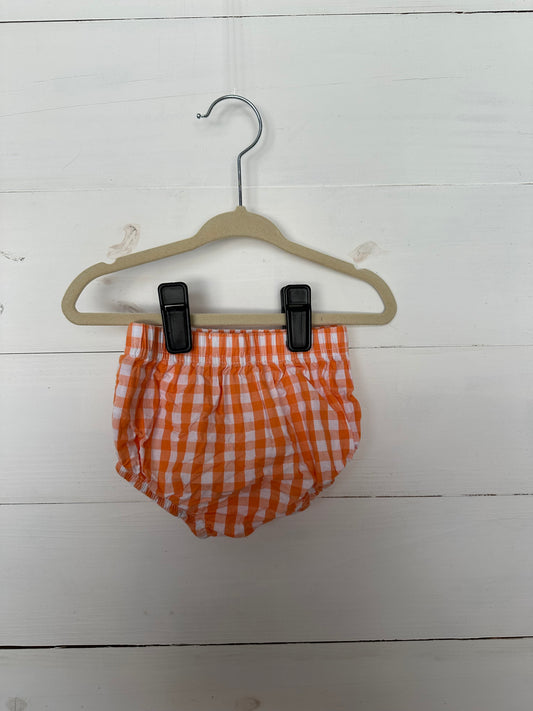 Bayou Blanks Orange Gingham Diaper Cover