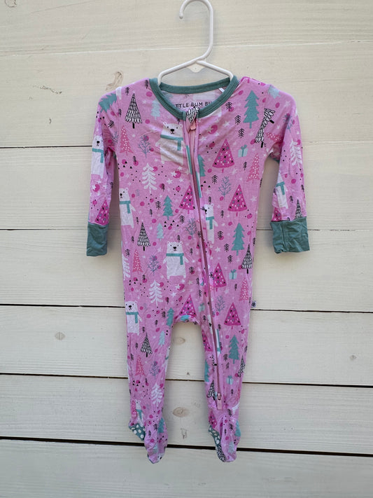 12/18M - Pink Polar Bear Jammies - Little Bum Bums