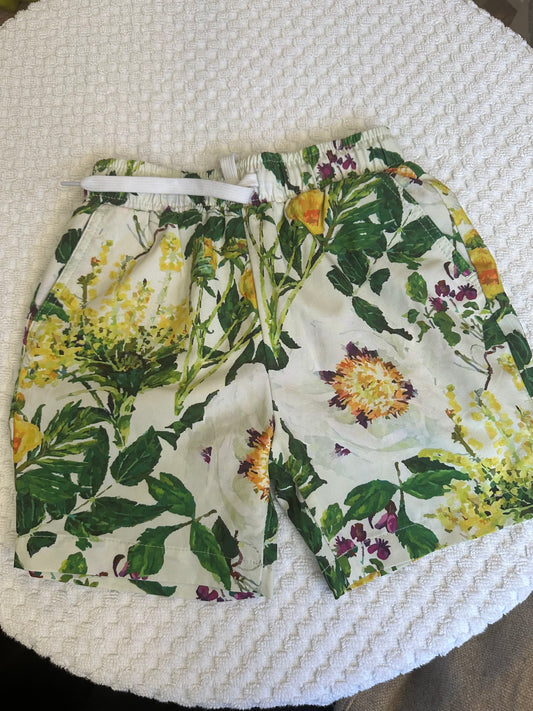 4/5T - Kortni Jeane Swim Trunks - Palms and Florals