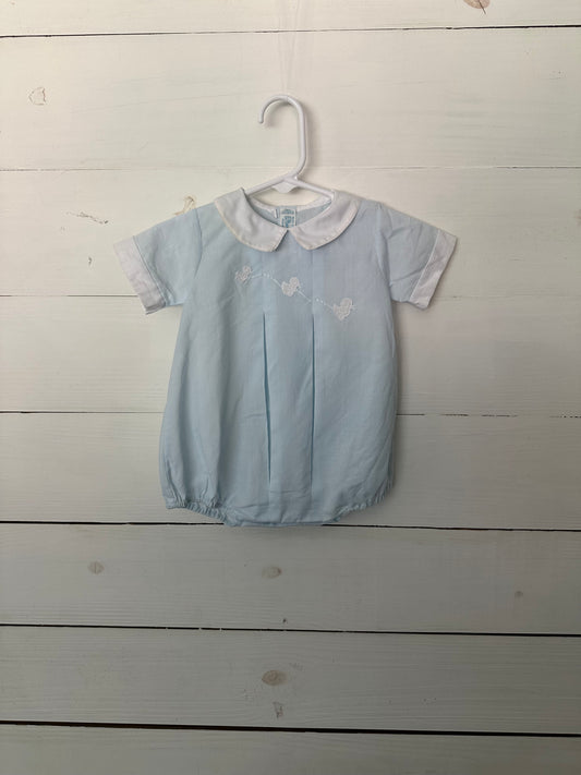 Feltman Brothers Baby Blue Bubble with Embroidered Ducks