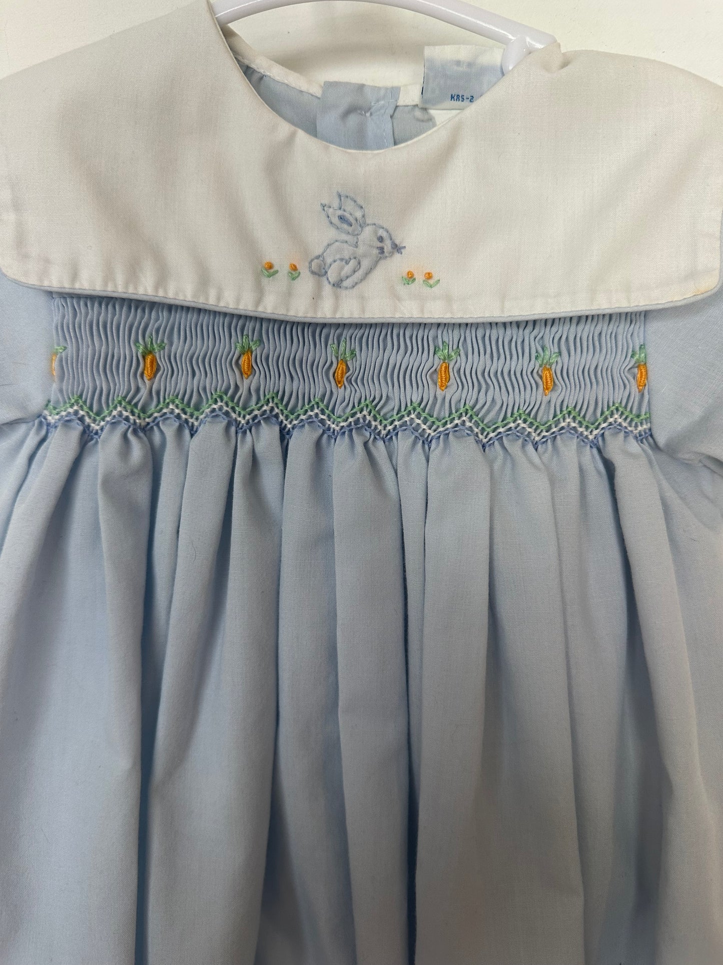 6-9M - Rosey Kids Heirloom Smocked Easter Romper
