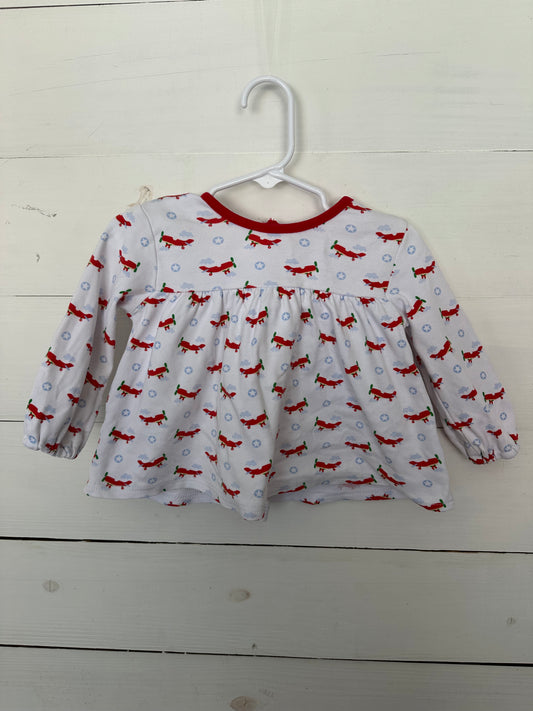 PB&J: Red airplane shirt