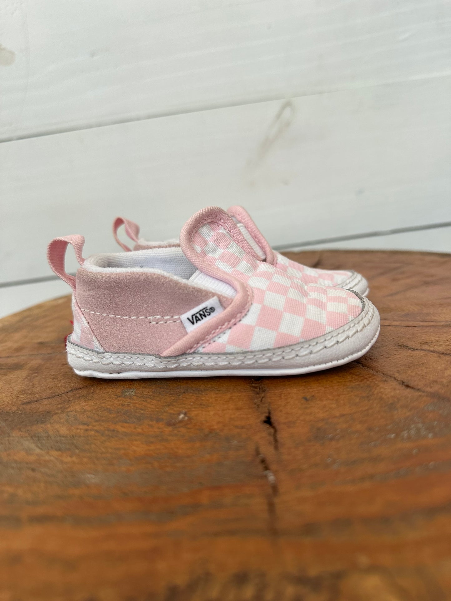 3 - Vans Baby Pink Classic Slip On Vans