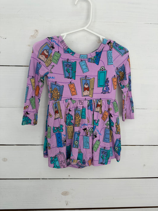 6-12m - Little Sleepies Monsters Inc Bodysuit with Twirl Skirt