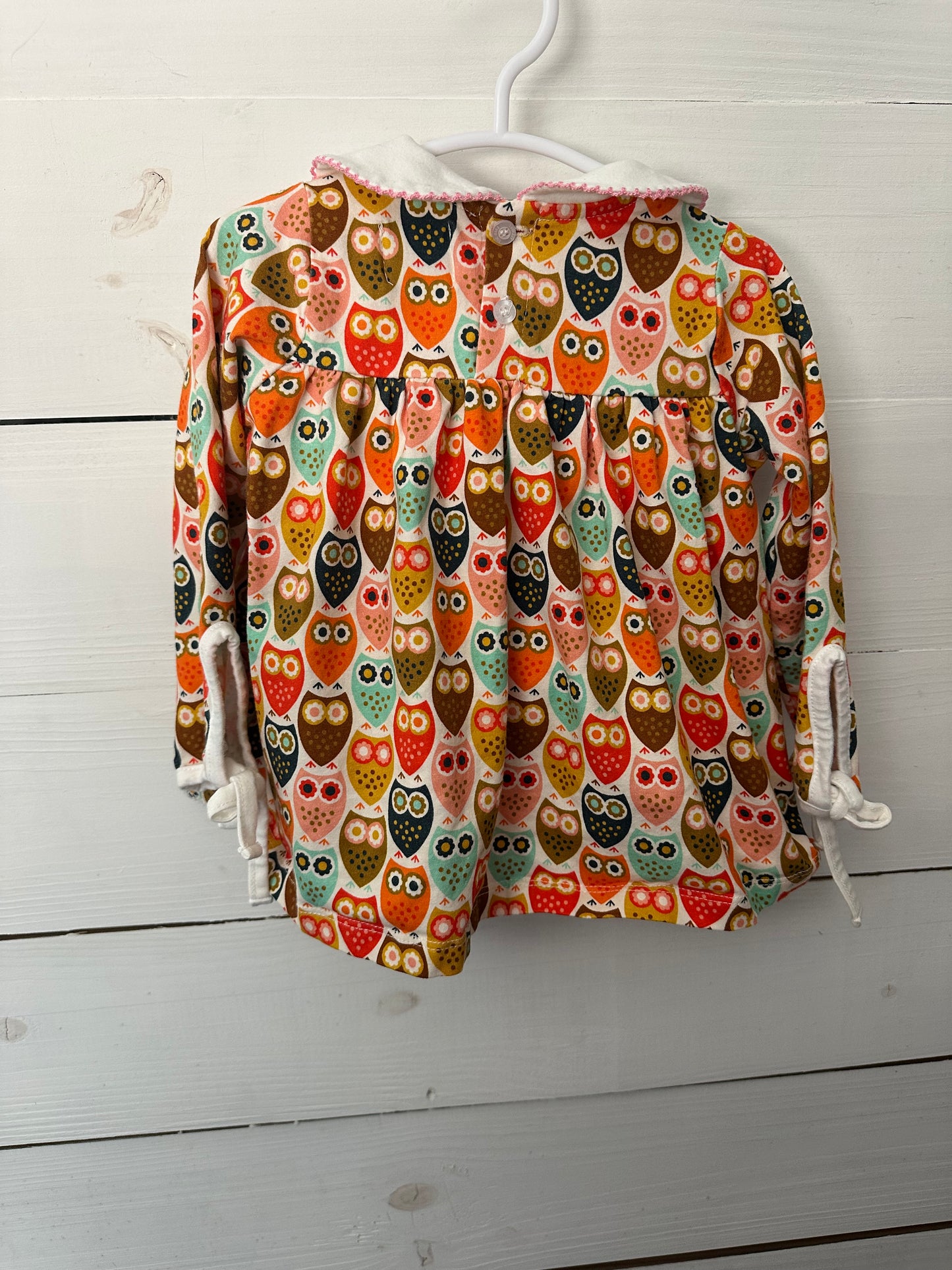 18M - The Oaks Apparell Owl Diaper Cover Set
