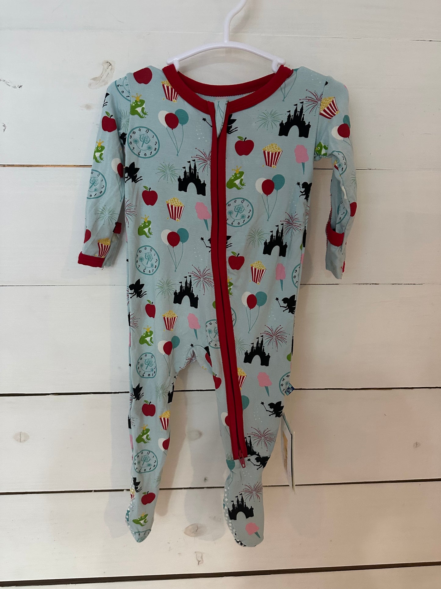 3-6M - Little Kickees NWT Magic Kingdom Jammies