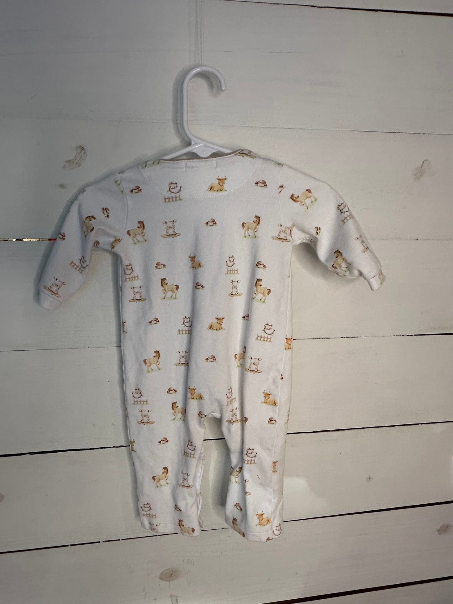 3-6M - Baby Club Chic Farm Animal Jammies