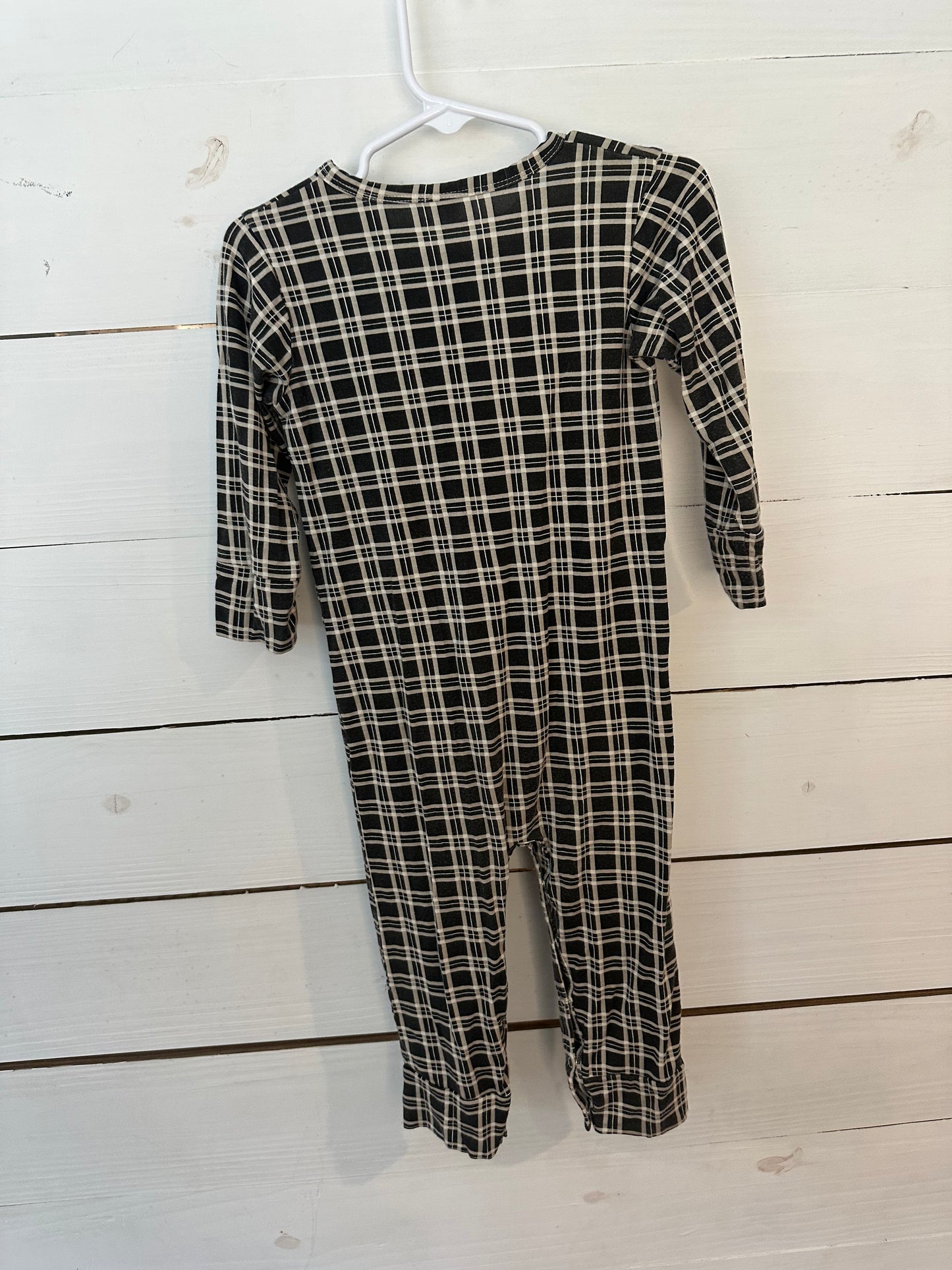 18-24M - Kate Quinn Black and White Plaid Romper
