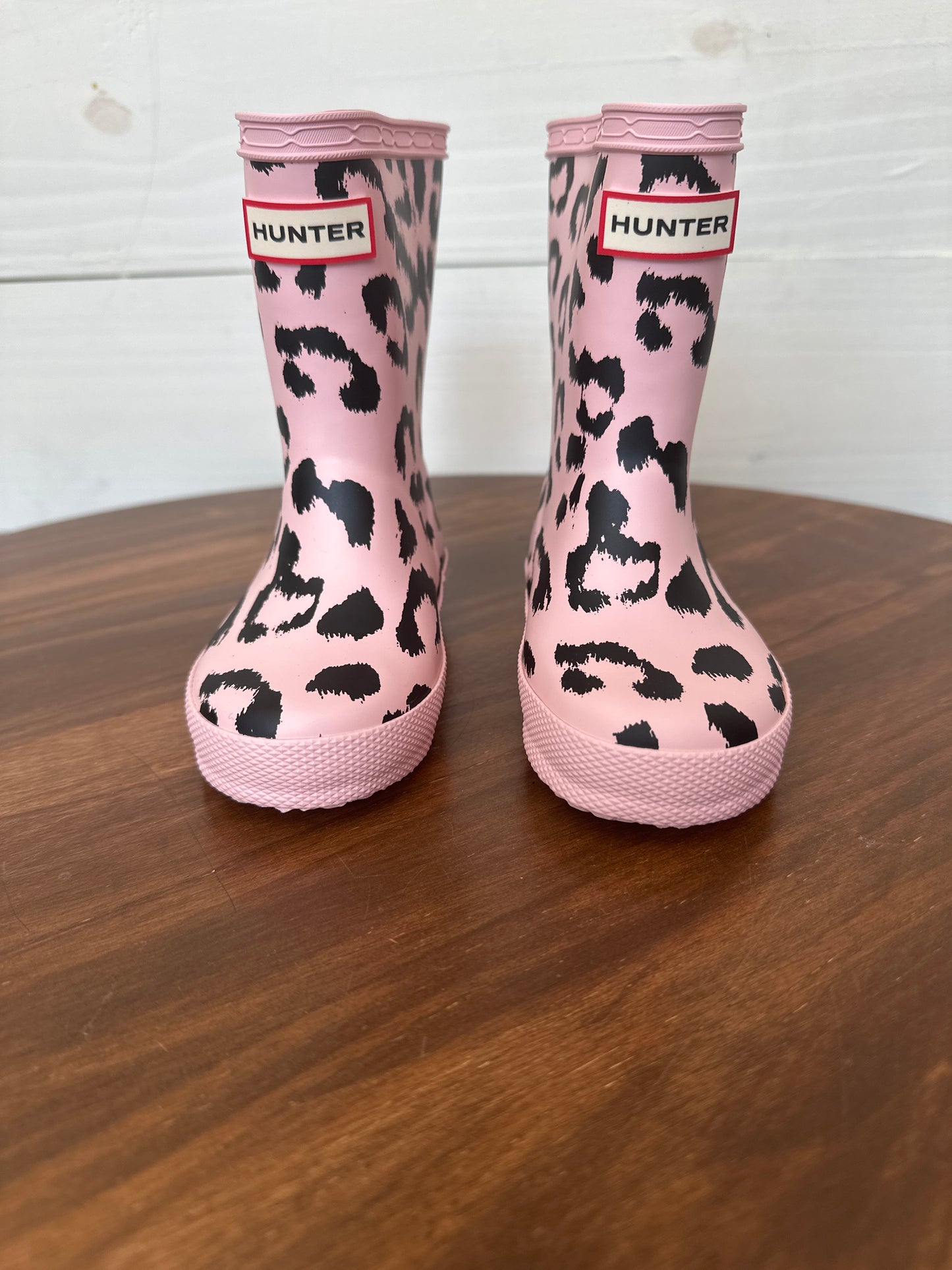 7 - Hunter Boots - Pink Leopard BRAND NEW