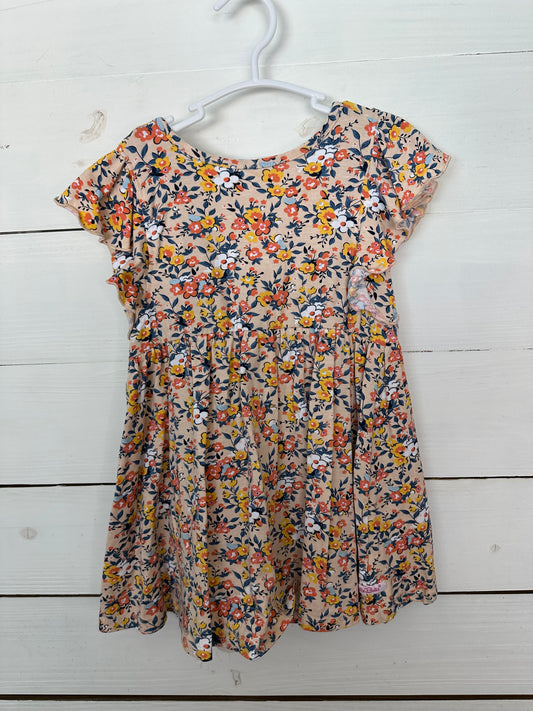 4T - Ruffle Butts Pink and Floral Play Dress