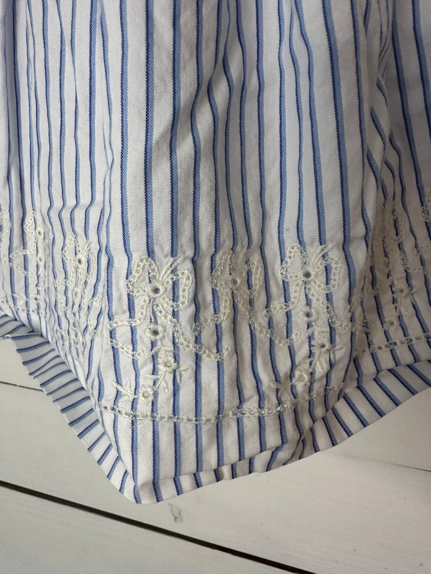 18M - Ralph Lauren Blue Striped Baby Doll Top