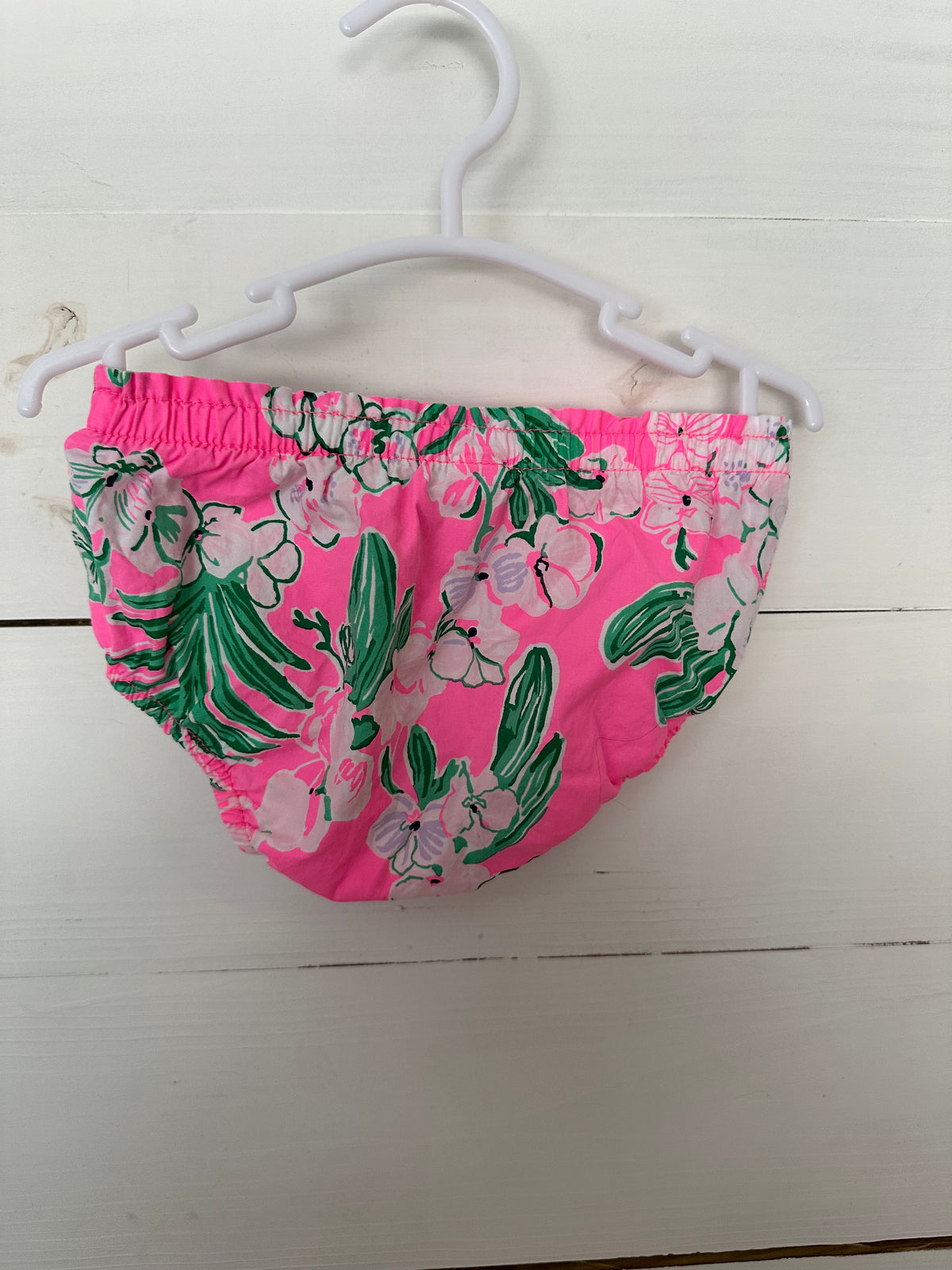 6-12M - Lilly Pink & Green Bubble Dress & Bloomers