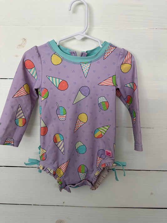 18/24M - Ruffle Butts Purple Snow Cone Suit