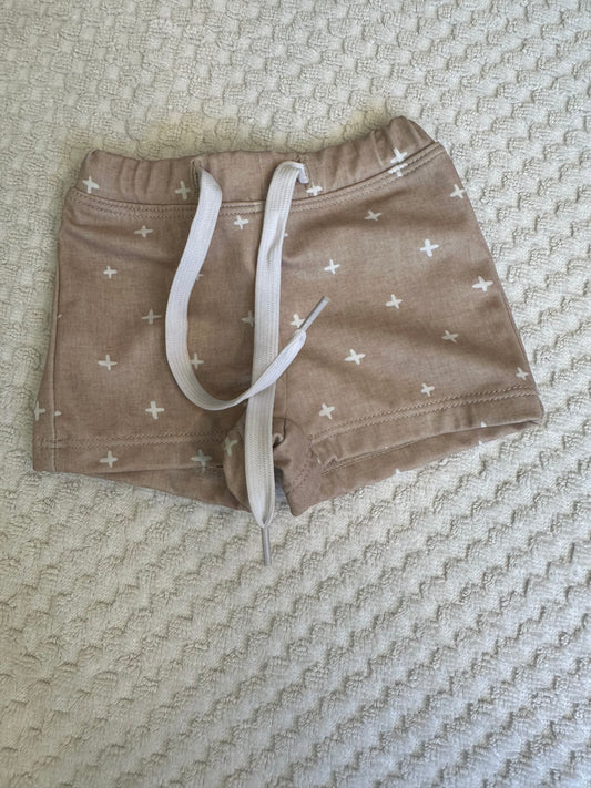 3M - Kortni Jeane Taupe  Swim Trunks - Euro Short Style
