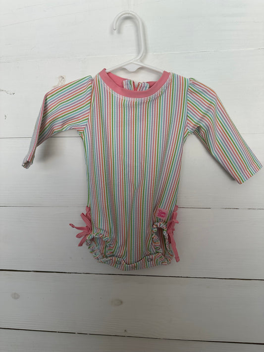 Ruffle Butts Spring Striped One Piece