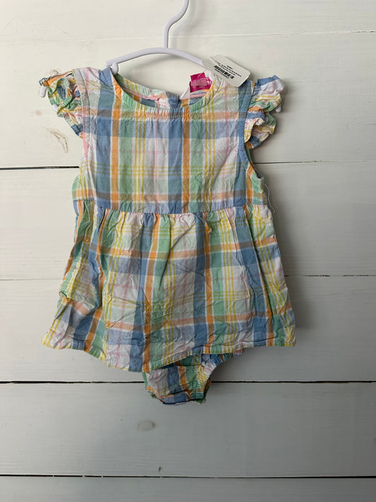 6-12M - Ruffle Butts Plaid Bubble